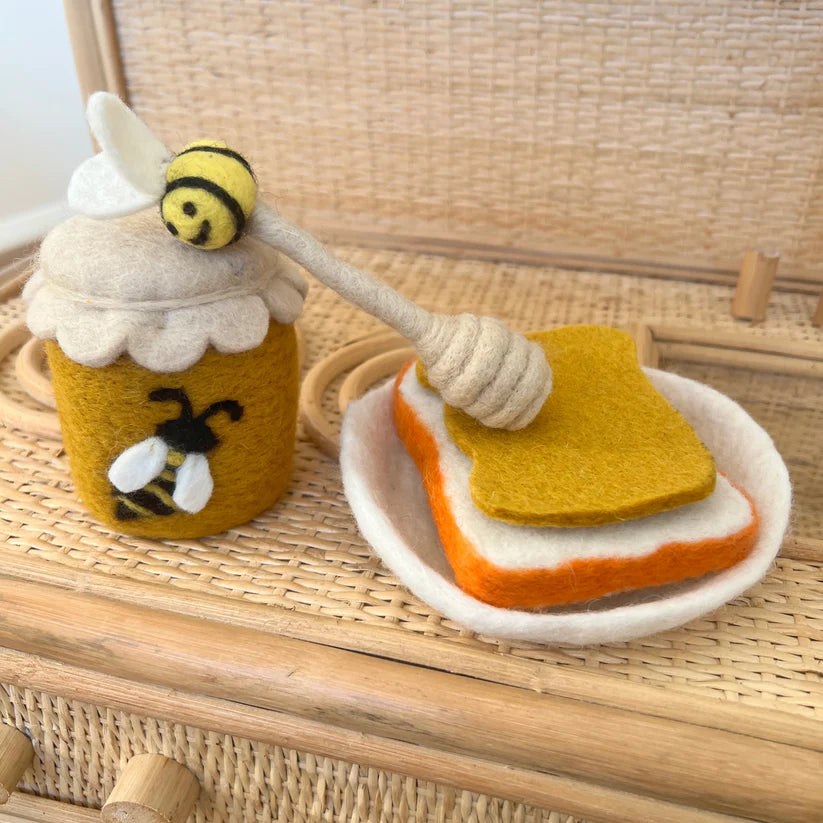 Honey pot and Toast set - Felt