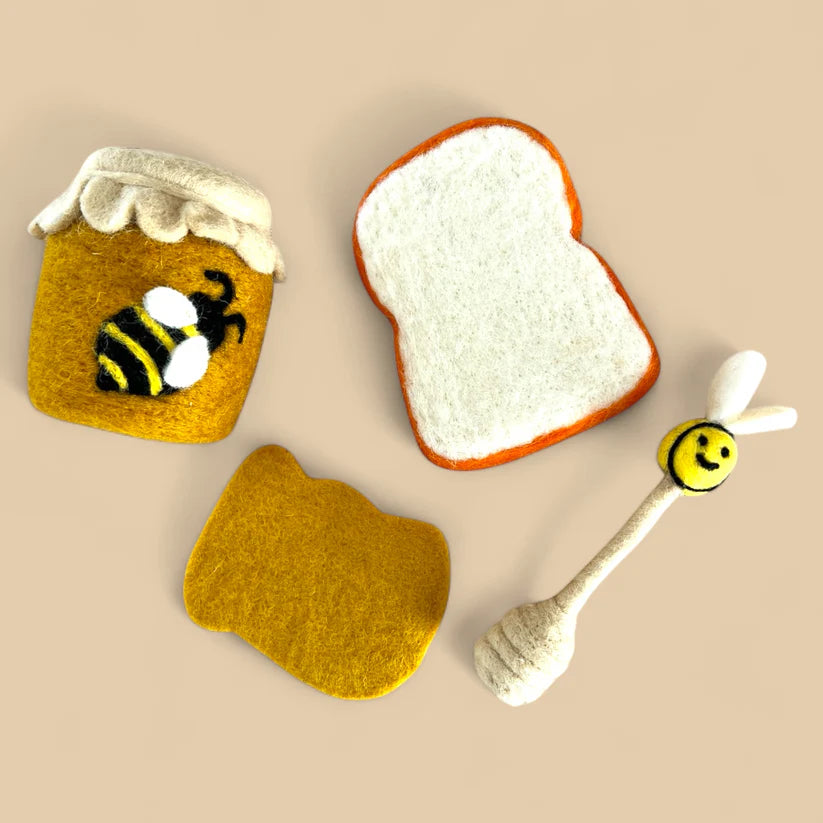 Honey pot and Toast set - Felt