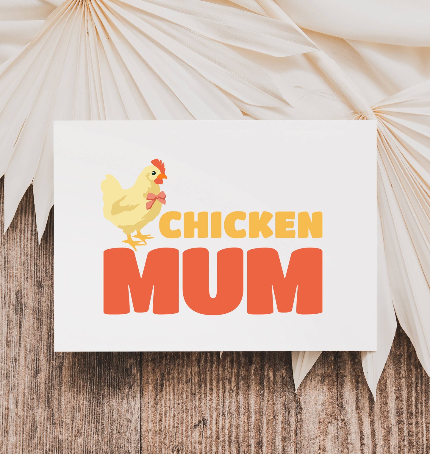 Chicken Mum Funny Alternate Mothers Day Card