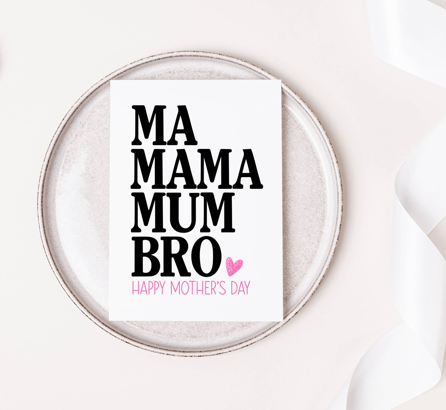 Funny Mothers Day Card from Teenager Ma Mama Mum Bro