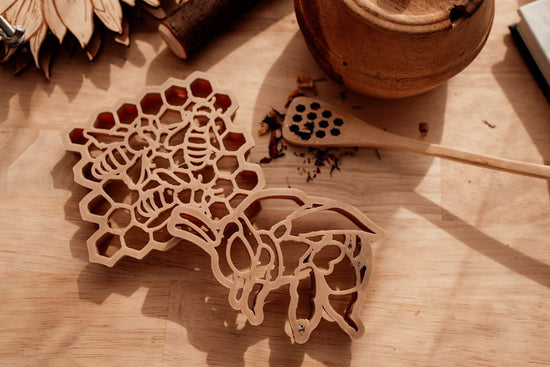 Teddy Bear Bee & Honey Comb Eco Cutter™ Set