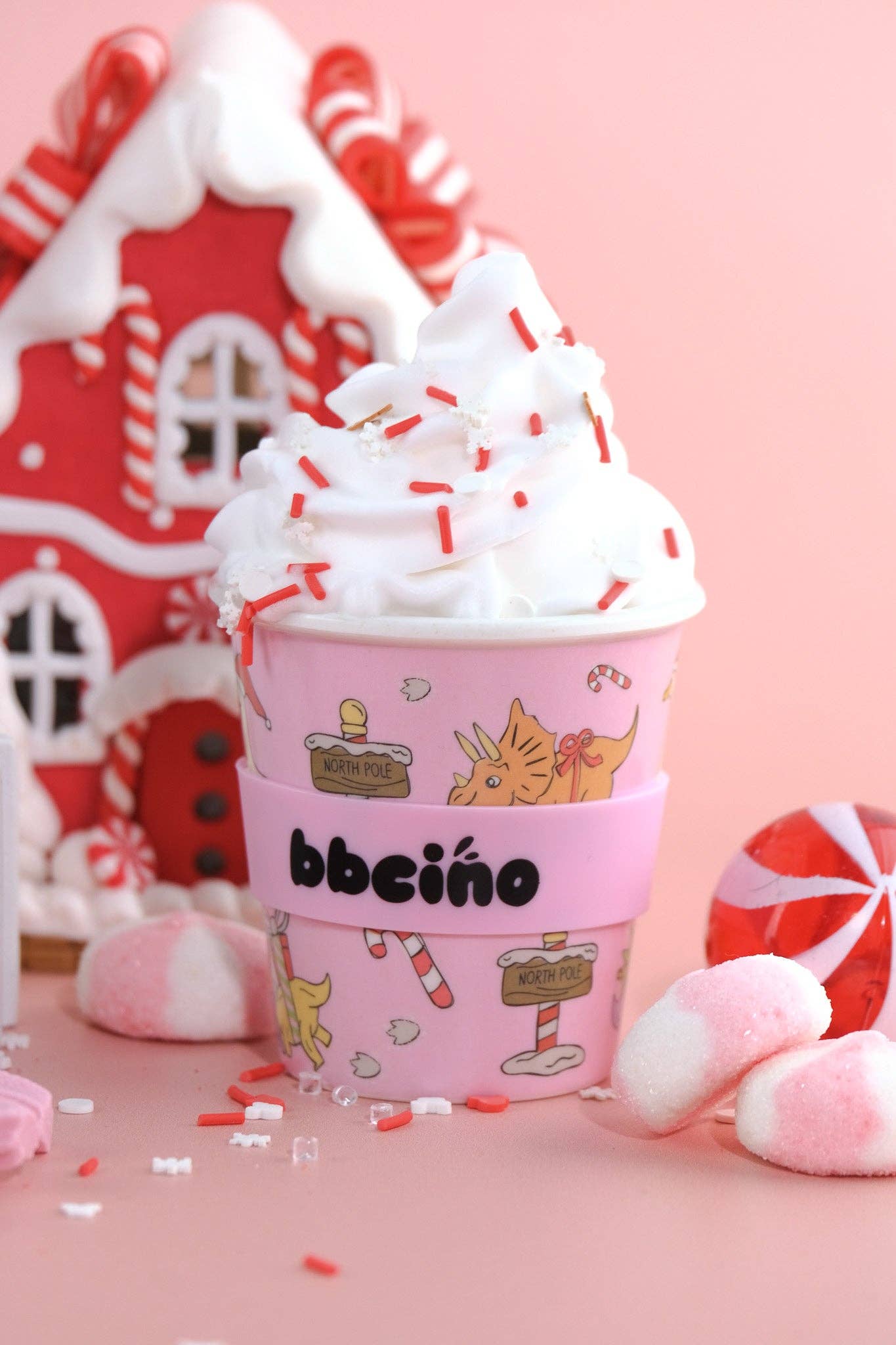 BBcino Santa’s Little Sipper in Pink (120ml)