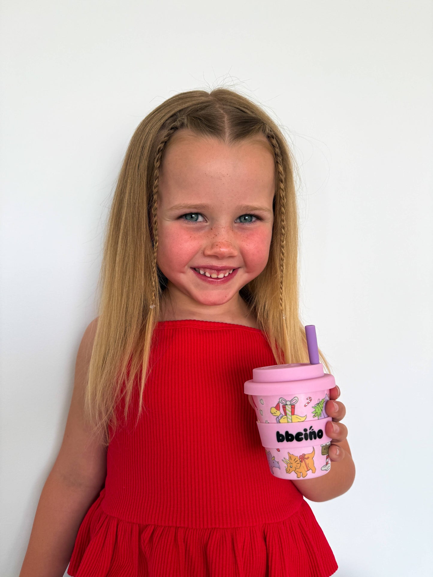 BBcino Santa’s Little Sipper in Pink (120ml)