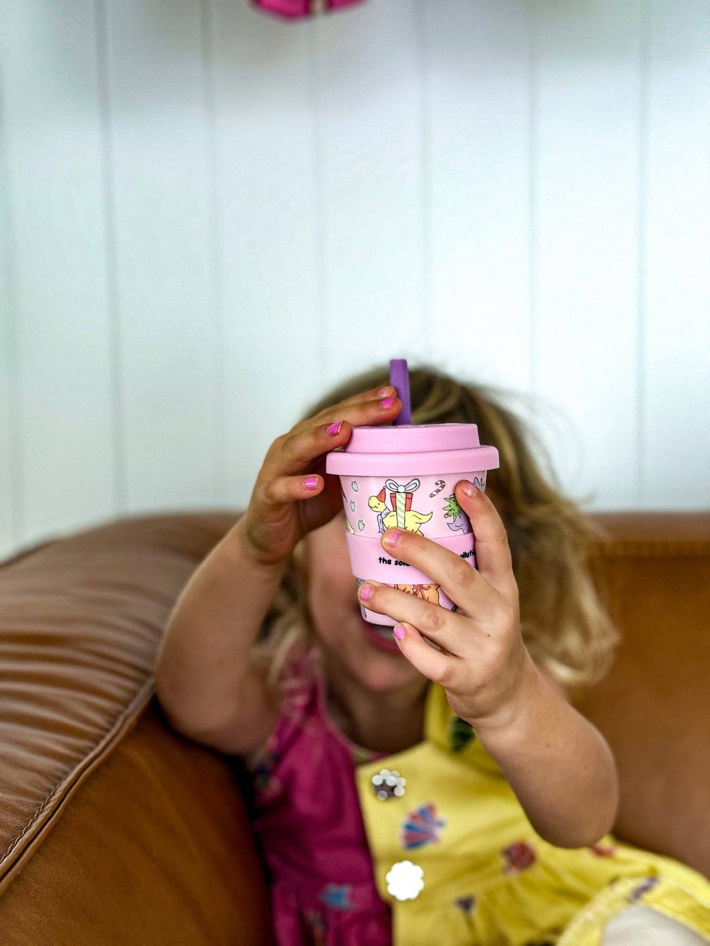 BBcino Santa’s Little Sipper in Pink (120ml)