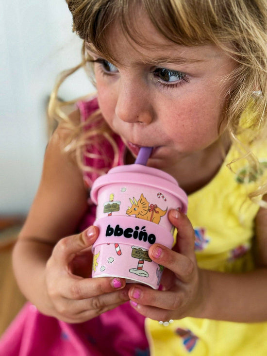 BBcino Santa’s Little Sipper in Pink (120ml)