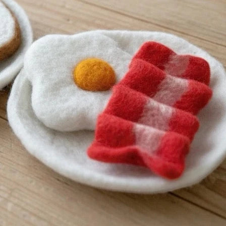 Felt Bacon and Egg on Toast
