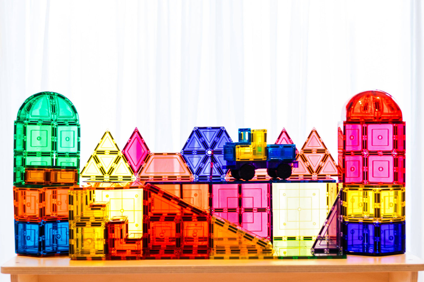 Learn & Grow Magnetic Tiles - Dome Pack (18 piece)