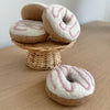 Felt Vanilla Donut with Strawberry Swirl