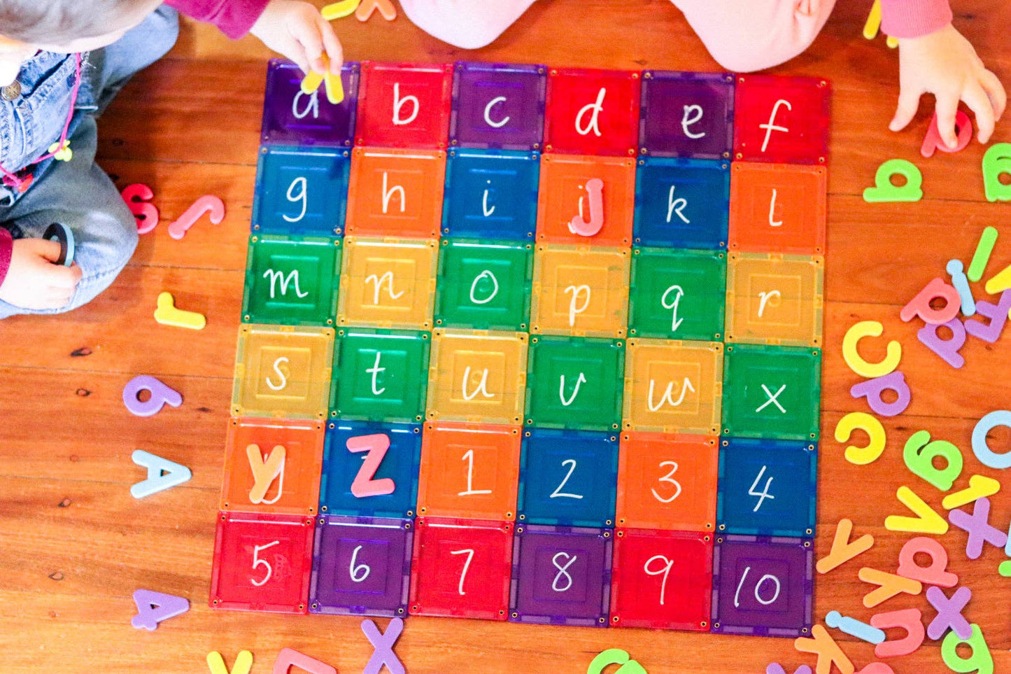 Learn & Grow Magnetic Tiles - Small Square Pack (36 piece)