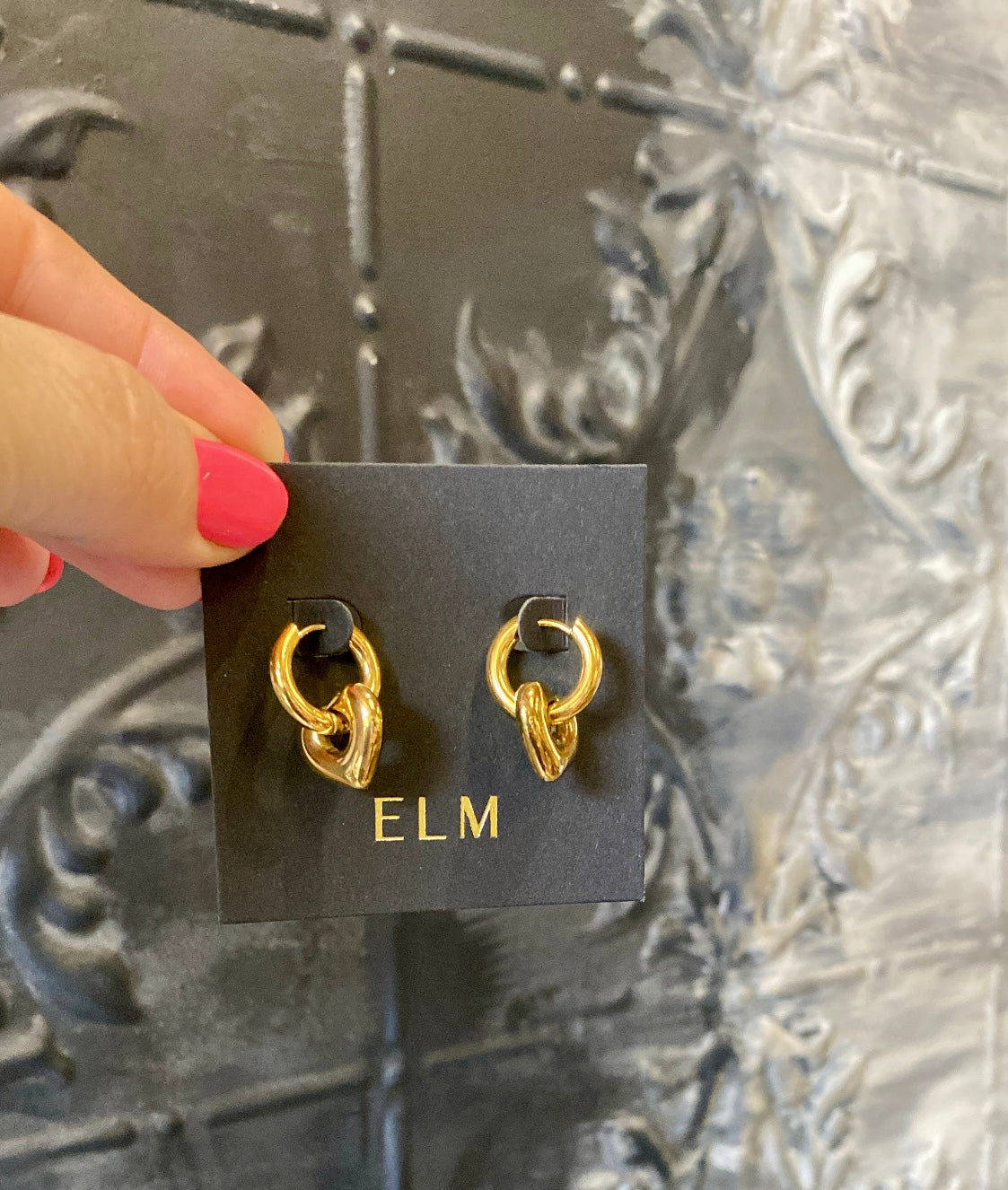 ELM - Chunky heart hoops