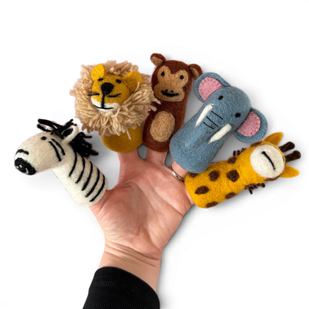 Felt Finger Puppets - Safari Friends set 5 (Copy)