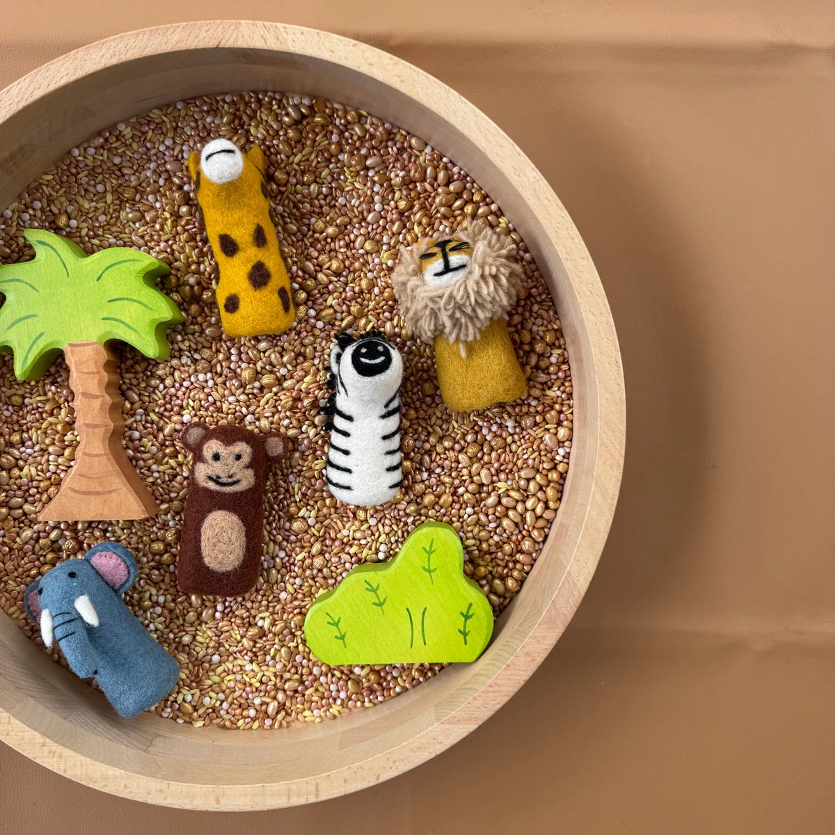 Felt Finger Puppets - Safari Friends set 5 (Copy)