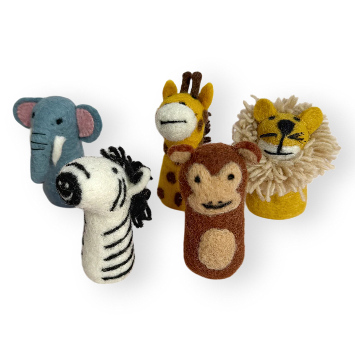 Felt Finger Puppets - Safari Friends set 5 (Copy)