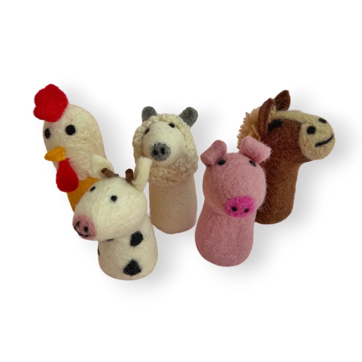 Felt Finger Puppets - Farm Friends set 5