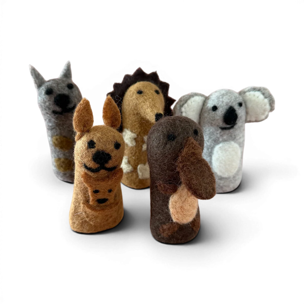 Felt Finger Puppets - Aussie Friends set 5
