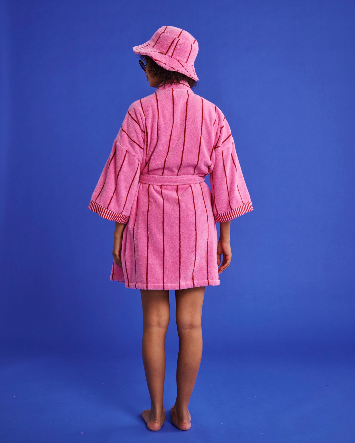 Iced Vovo Striped Terry Mini Robe