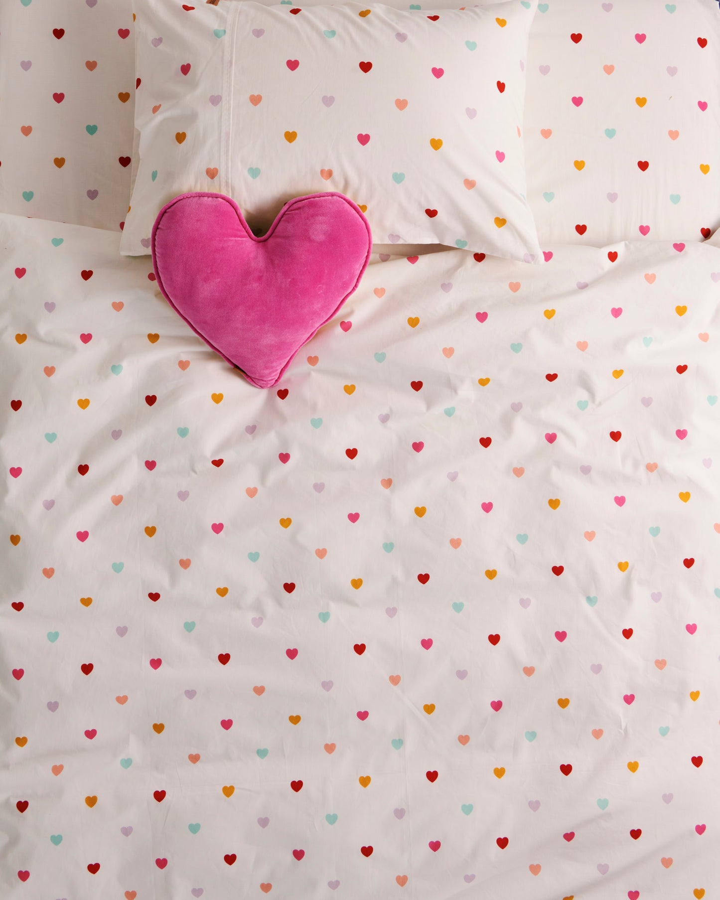 I Heart You, Organic Cotton Bedding Single