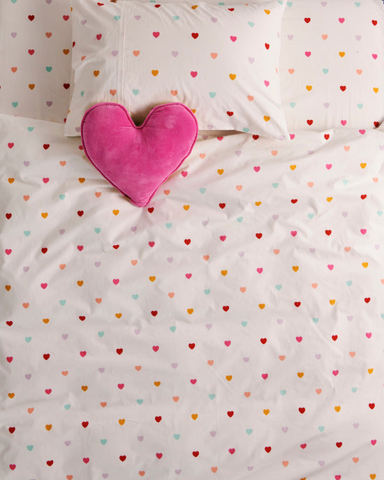 I Heart You, Organic Cotton Bedding Single