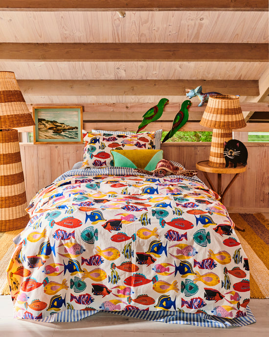 Kip & Co Fishy Business, Organic cotton bedding range