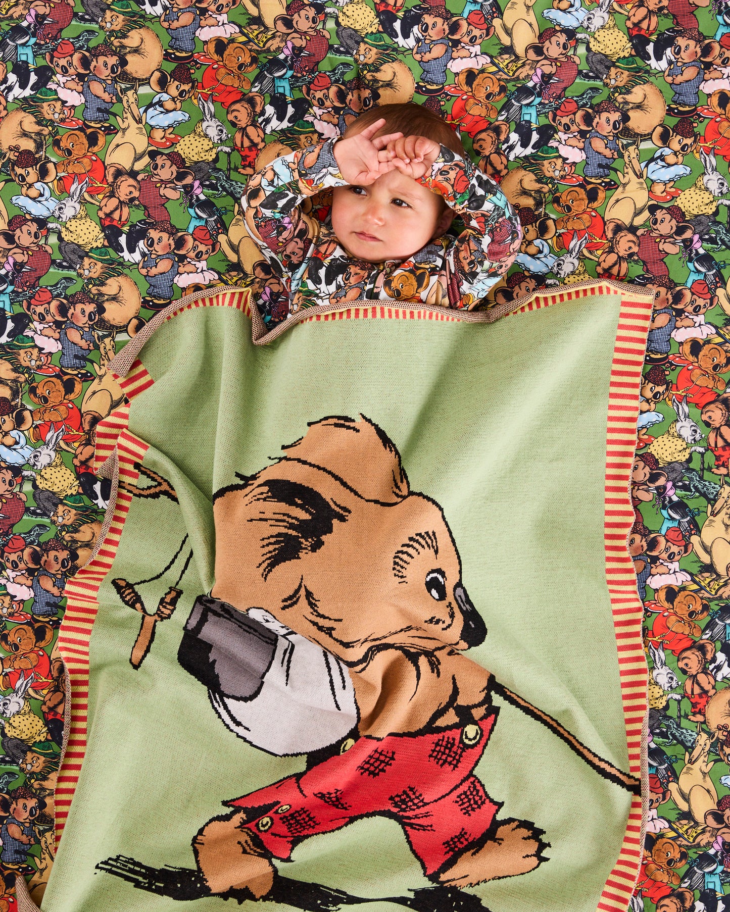 Blinky Bill Organic Cotton Knitted Blanket - One Size
