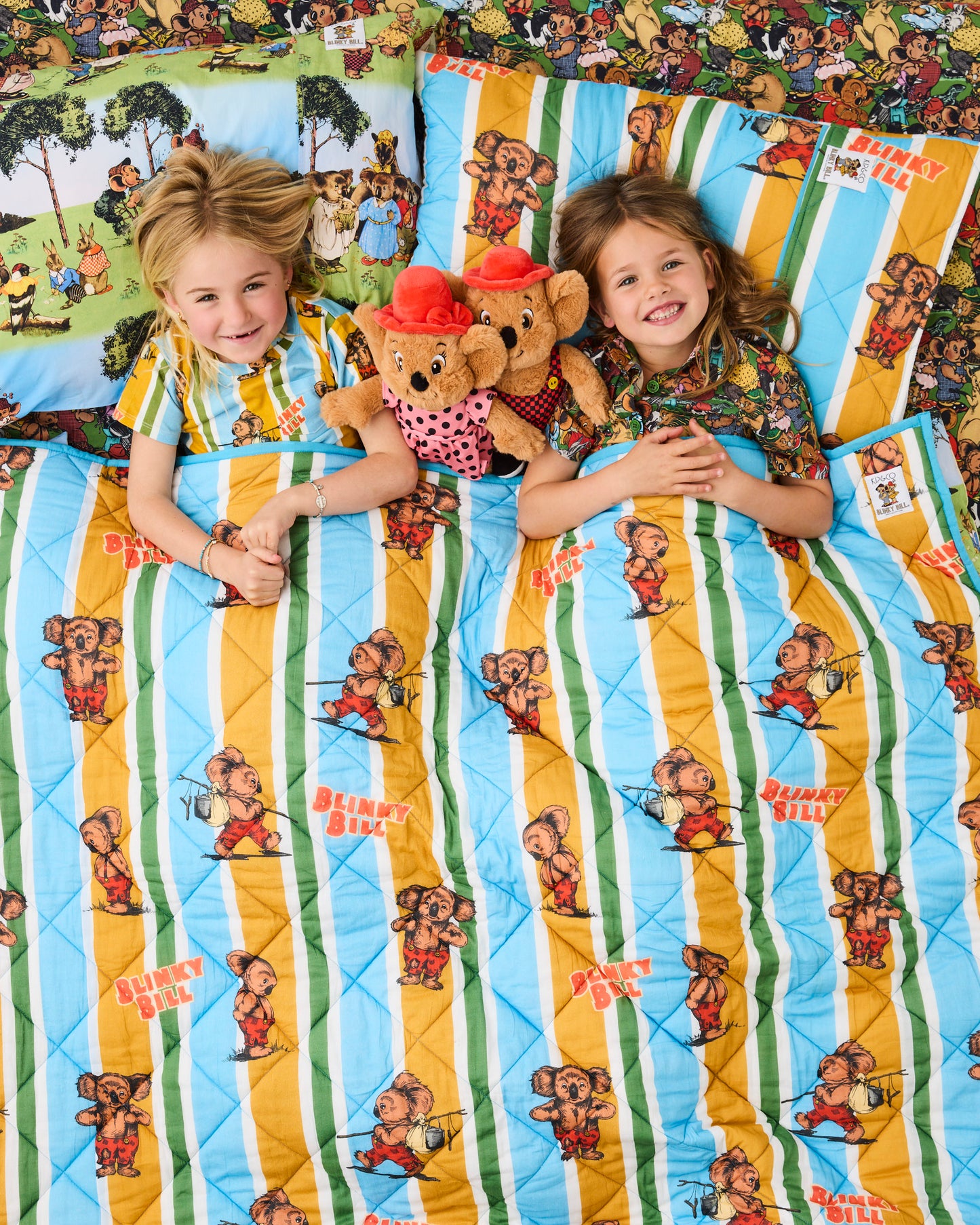 Blinky Bill Organic Cotton Quilted Bedspread - Single