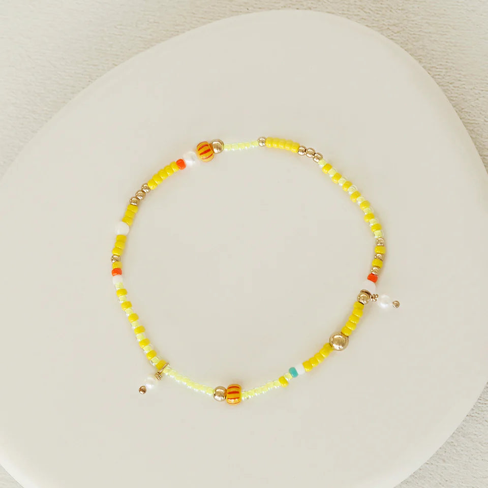 Lumi- Beaded Bracelet with Pearls