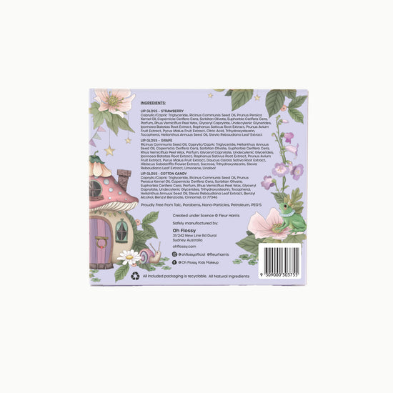 Oh Flossy X Fleur Harris - Fairyland Collection Natural lip Gloss Set | Limited Edition