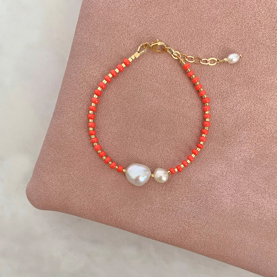 Shelley - Beaded Bracelet with Pearls