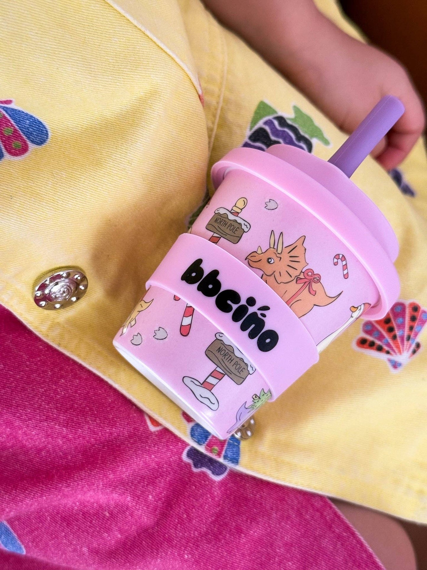 BBcino Santa’s Little Sipper in Pink (120ml)