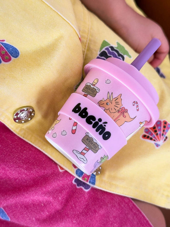 BBcino Santa’s Little Sipper in Pink (120ml)
