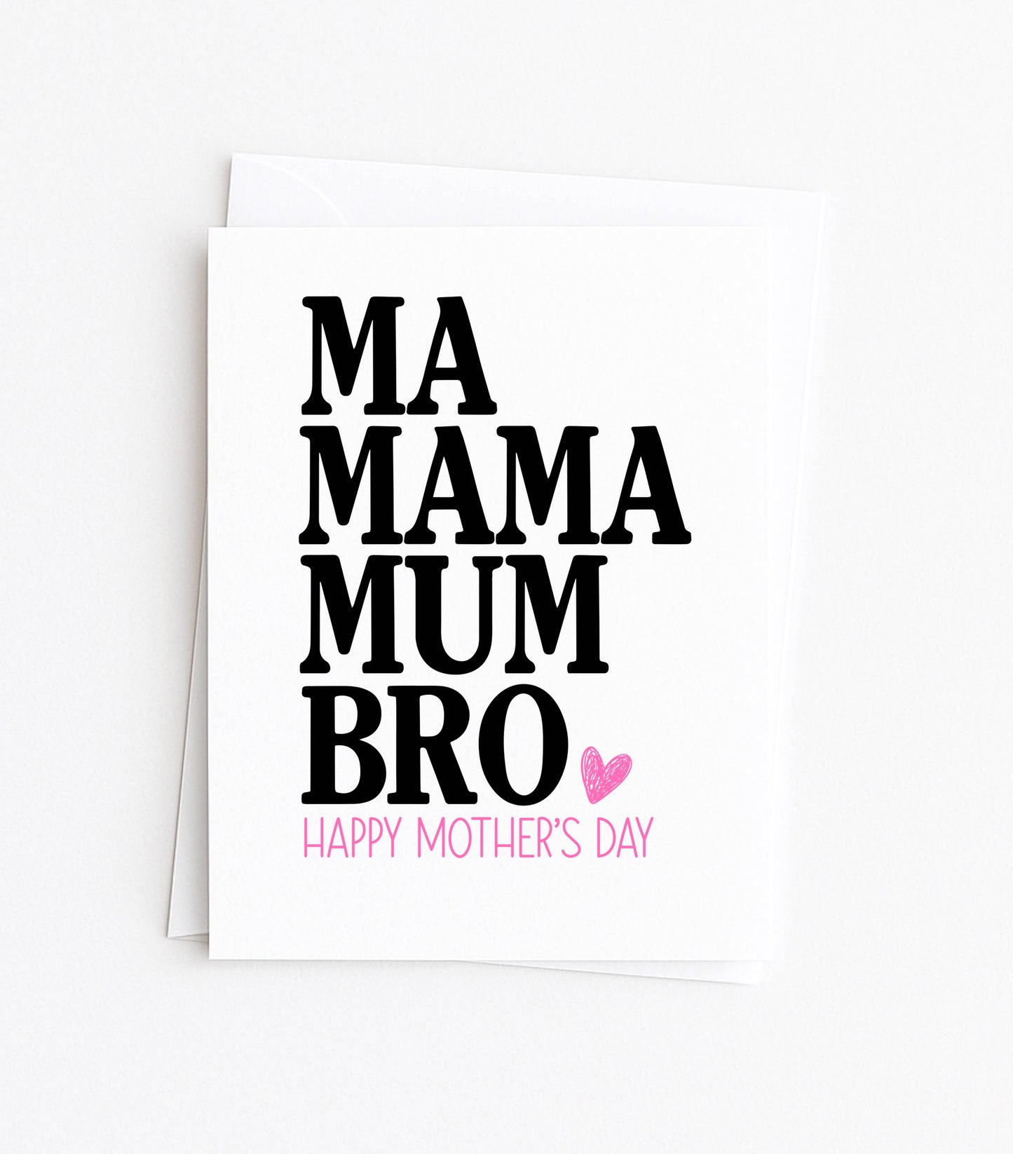 Funny Mothers Day Card from Teenager Ma Mama Mum Bro