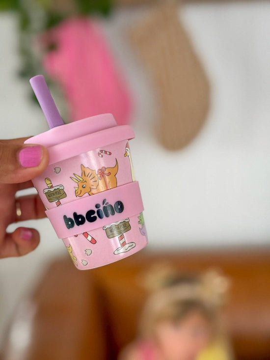BBcino Santa’s Little Sipper in Pink (120ml)