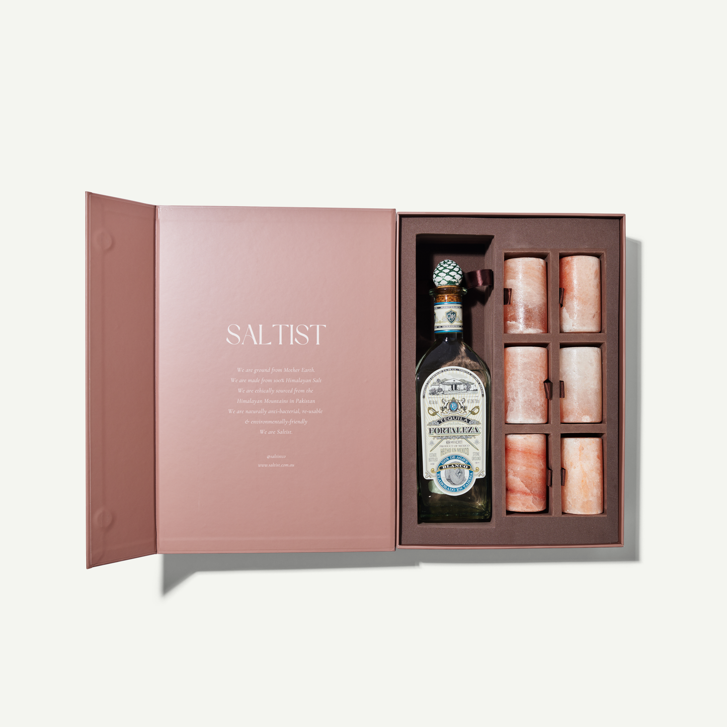 Deluxe Tequila Gift Set | 6 Salt Shot Glasses + Tequila