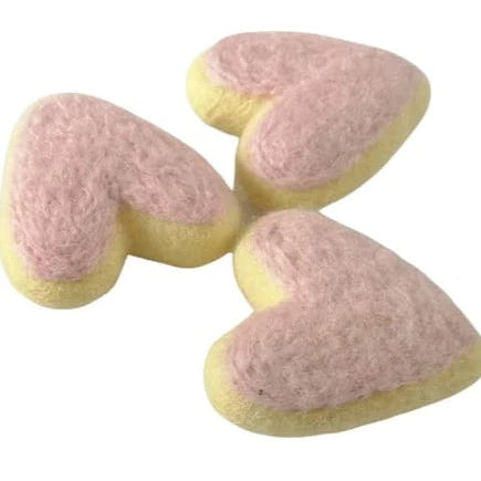 Felt Heart Cookies set 3