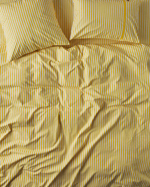Limoncello Stripe, Organic Cotton Quilt Cover