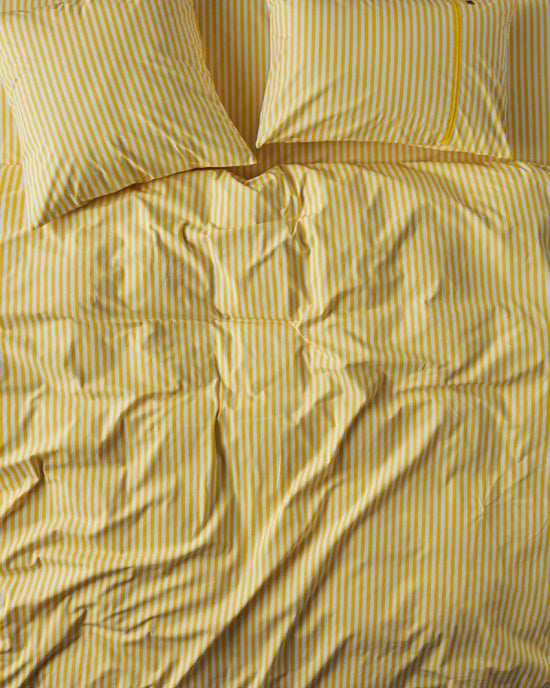 Limoncello Stripe, Organic Cotton Quilt Cover