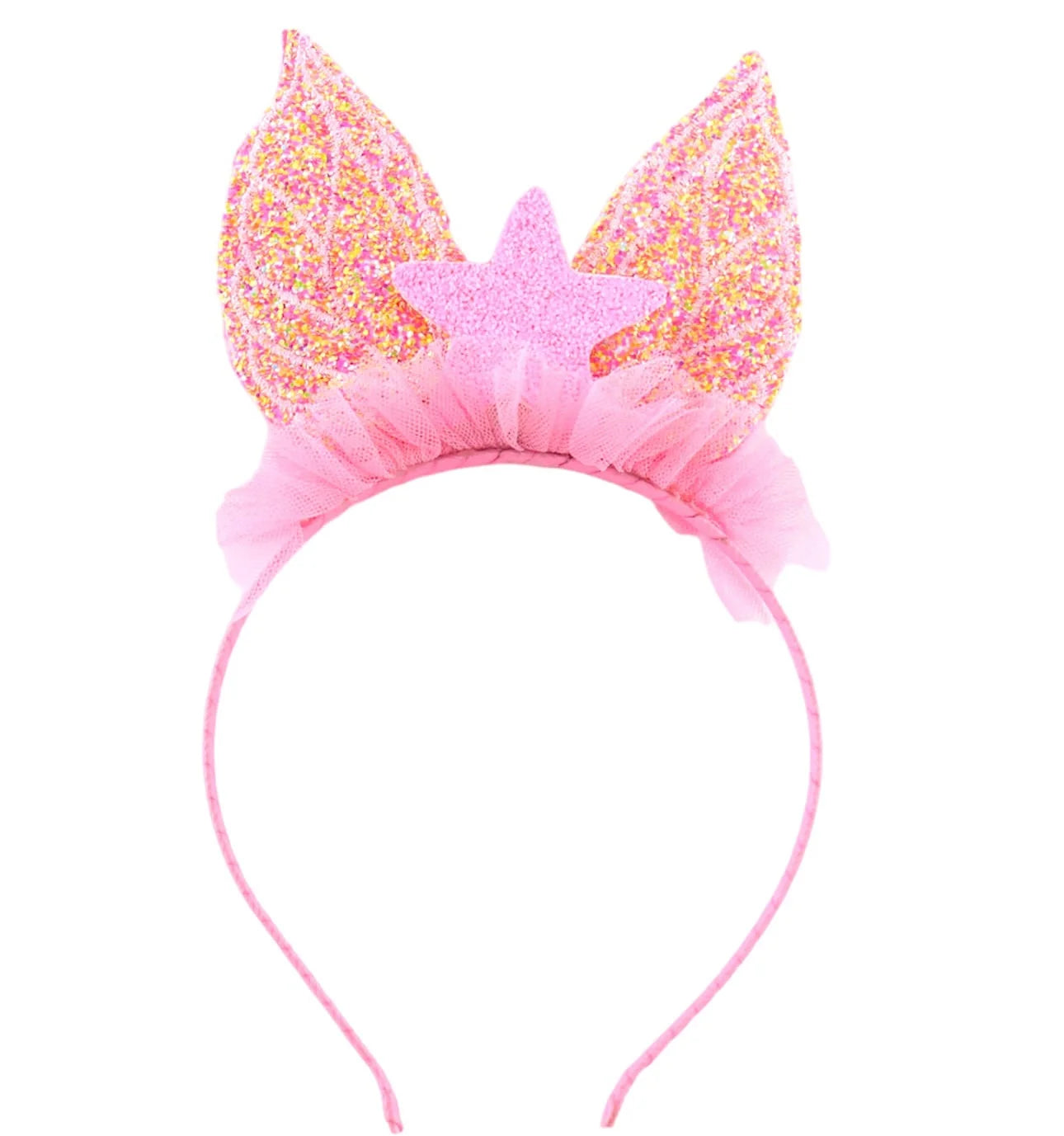 Pink Rainbow Glitter Headband