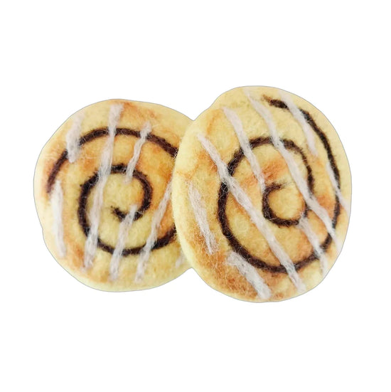 Felt Cinnamon Scroll set of 2