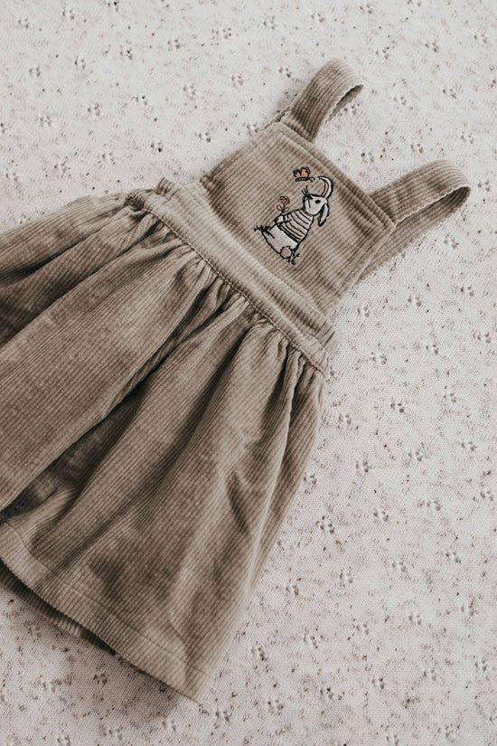 Bencer & Hazelnut - Khaki Bunny Pinafore