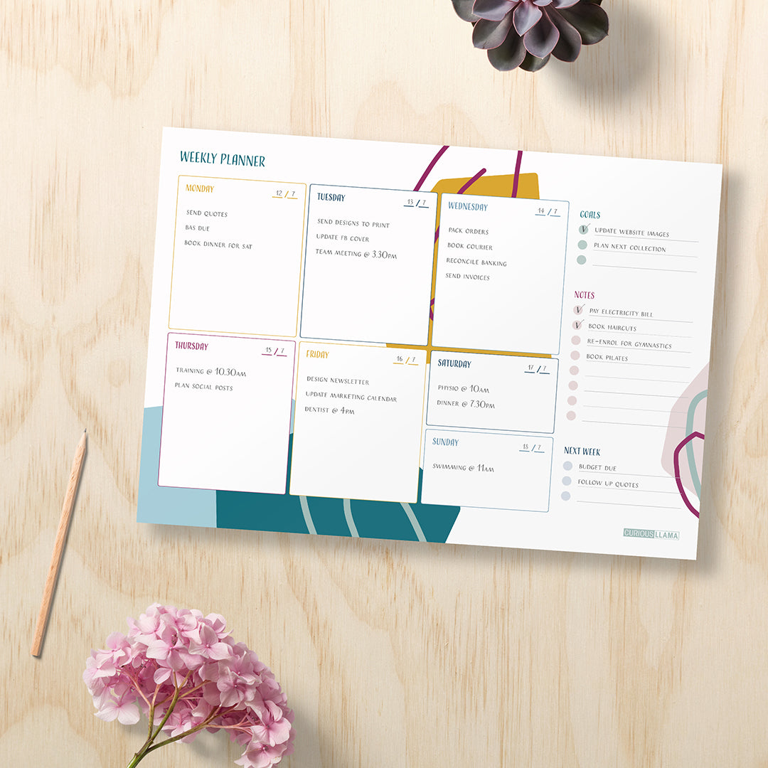 Curious Llama - Adorn Weekly Planner