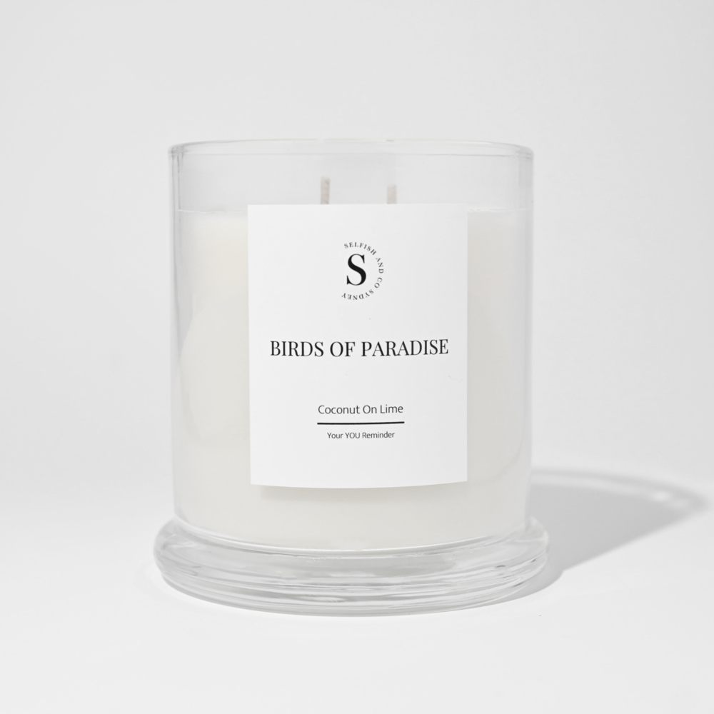 Selfish & Co - Bird of Paradise - Coconut On Lime Candle