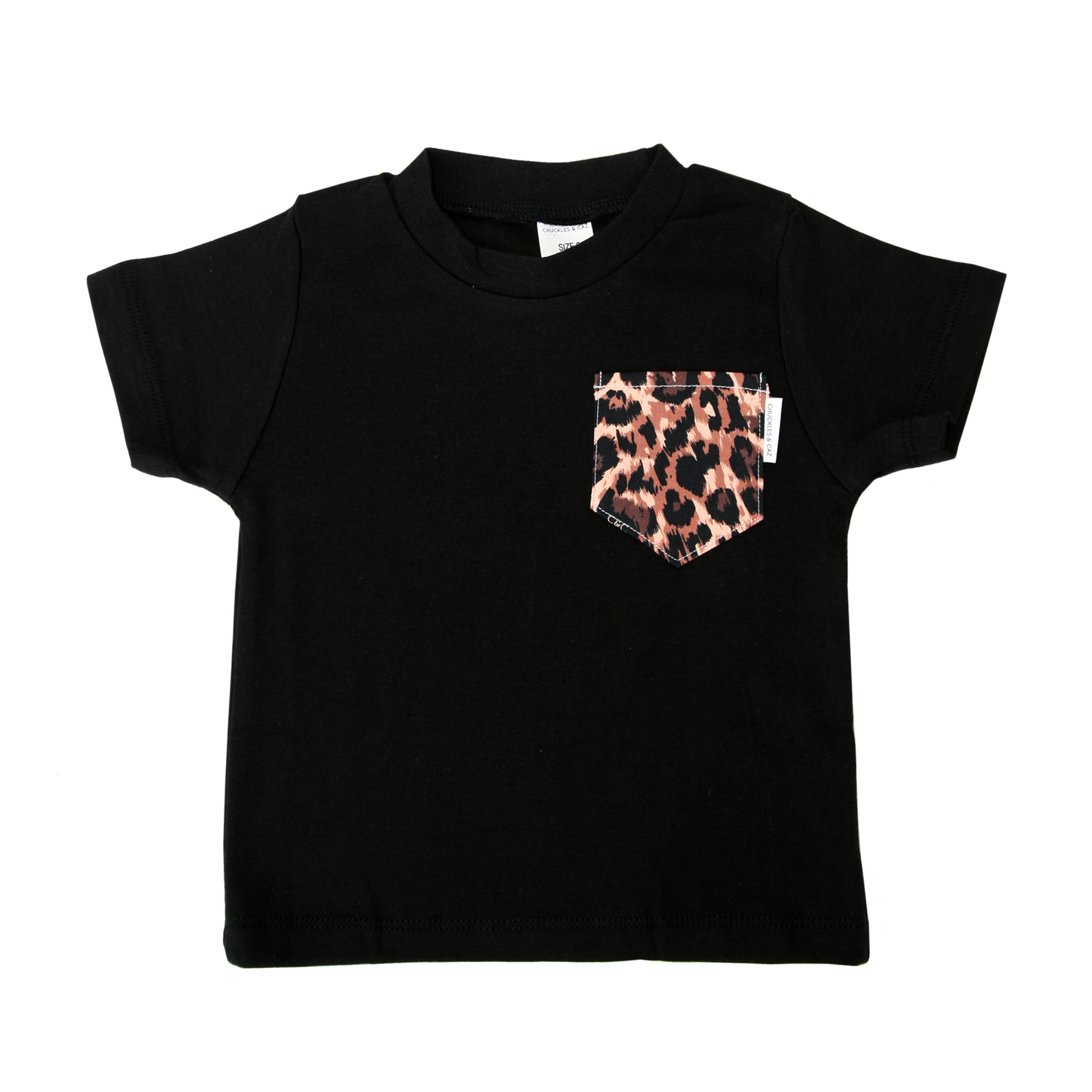 Chuckles & Caz - Leopard Pocket Tee