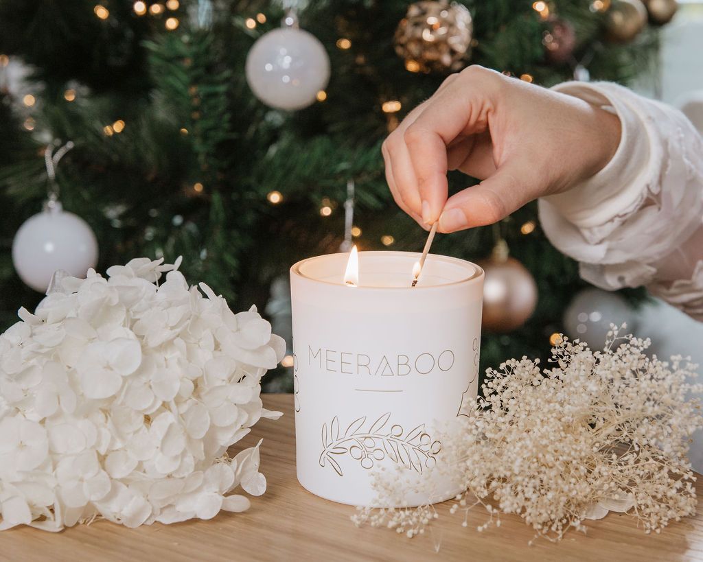 Meeraboo - Plum + Pomegranate Boxed Soy Candle