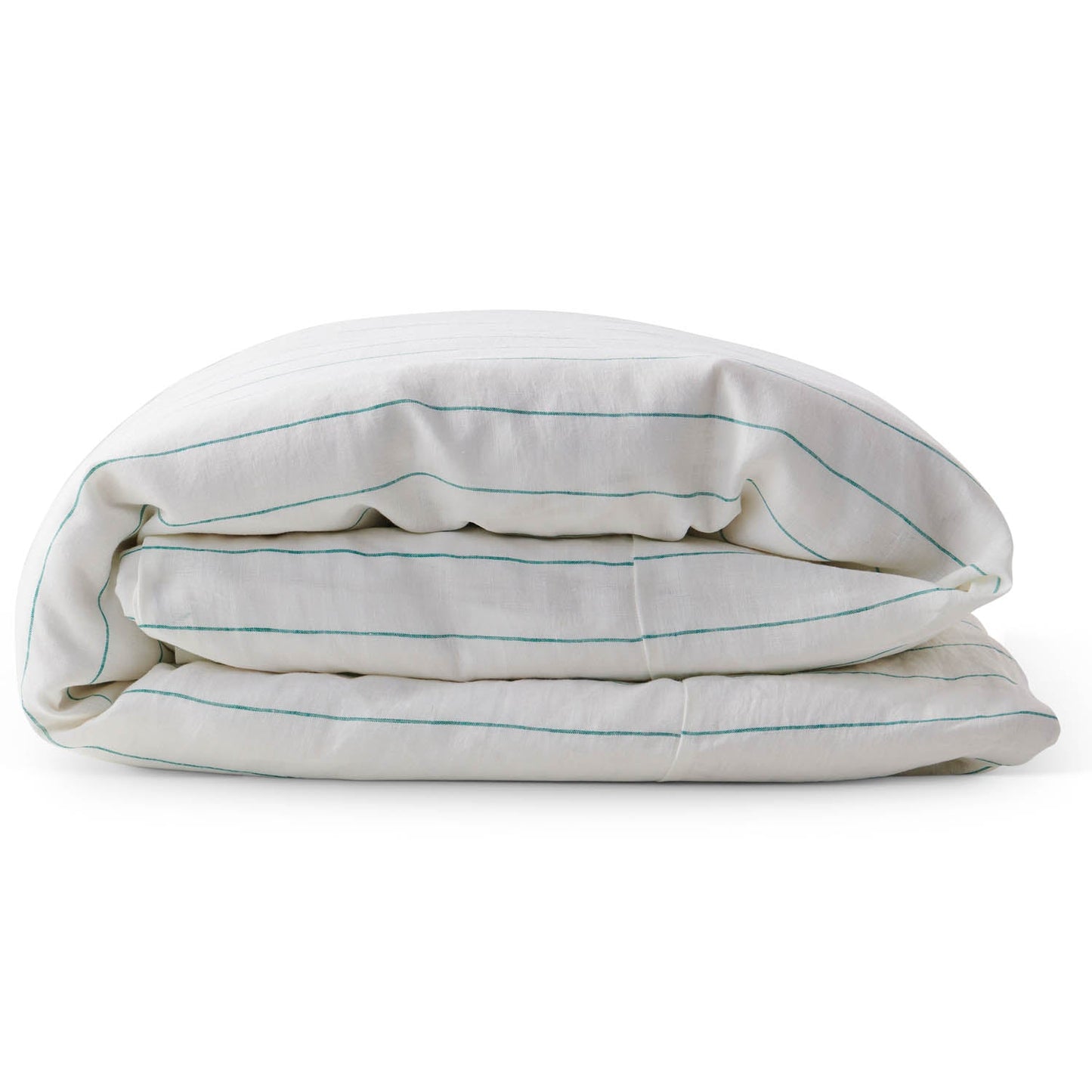 KIP & CO - MINTY STRIPE LINEN QUILT COVER