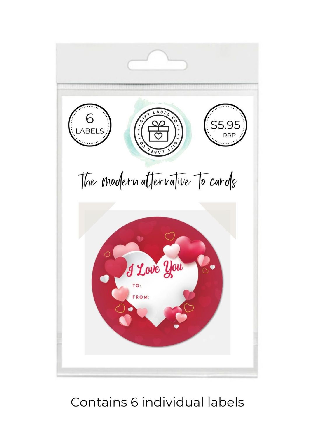 Gift Label Co - Love Pack - 6 Labels