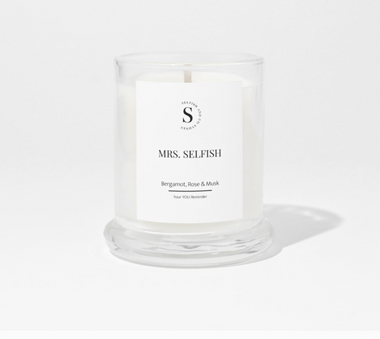 Selfish & Co - Mrs Selfish - Bergamot, Rose & Musk Candle