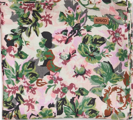 Kip & Co - Garden Path Floral Linen Tablecloth