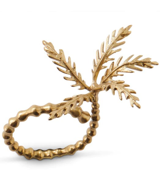 Kip & Co - Palm Brass Napkin Ring
