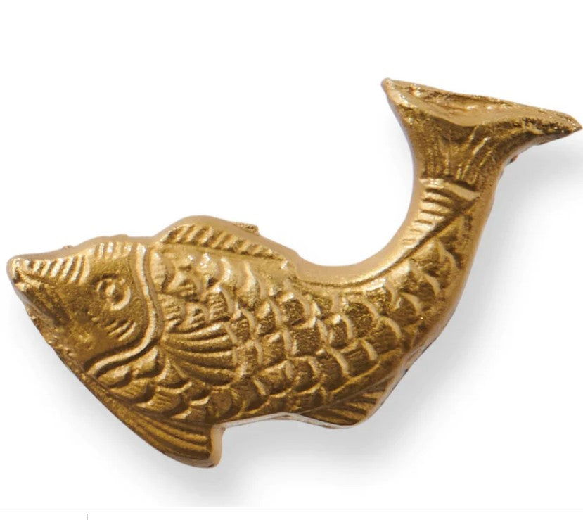 Kip & Co - Fish Brass Napkin Ring