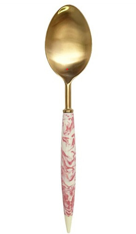 Kip and Co -Pink Marble Serving Spoon